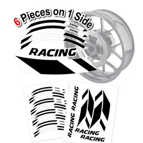 For Suzuki GSF1200 GSF1250 Bandit Black Motorbike Rim Decal Sticker GP06