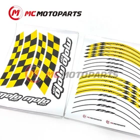 Yellow 17 inch GP01 Wheel Sticker For Kawasaki VULCAN S 650 EN650 2015-2020