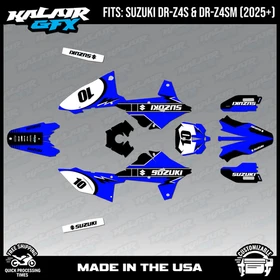 Graphics Kit for Suzuki DR-Z4S DR-Z4SM DRZ4SM 2025 2026 Speed-BLUE