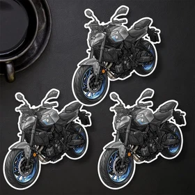 Yamaha MT-07 2021-2025 Stickers - Set of 3 Kiss-Cut Motorcycle Decals