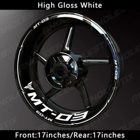 Reflective Motorcycle Wheel Sticker Rim Tape Decals Fits For YAMAHA MT03