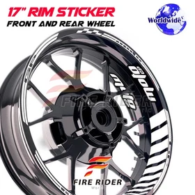 17'' White Rim Stickers Decals GP02 Pack For Yamaha MT07 18-20 18 19 20 2020