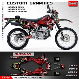 Motorcycle Stickers Vinyl Wrap Kit for KLX400R KLX 400 R 2002 2003 2004 Repair