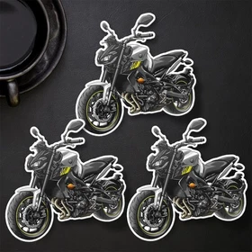 Yamaha Yamaha FZ-09 2017 Stickers - Set of 3 Kiss-Cut Motorcycle Decals
