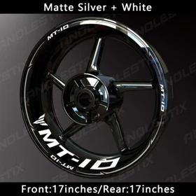 Reflective Motorcycle Wheel Sticker Rim Tape Decals Fits For YAMAHA MT10