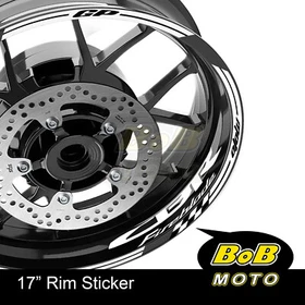 AQUA 17" Rim Stickers Decals Custom AA02 For Honda CBR1000RR 04-18 14 15 16 17