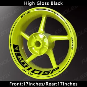 Reflective Motorcycle Wheel Sticker Rim Tape Decals Fits For YAMAHA MT10SP