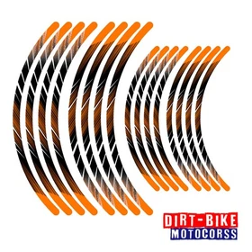 Green LINE 02 MX Wheel Rim Sticker Decals For Honda XR 650L 2012-20 16 17 18 19