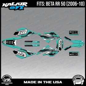 Graphics Kit for Beta RR50 (2006-2010) Warrior Series - TEAL