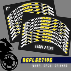 Retroreflective 17" Rim Wheel Sticker SH17 For Yamaha MT10 MT-10 18-21 20 19
