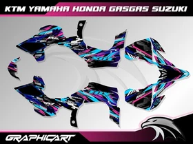 Customizable Graphic Decals Kit Yamaha YFZ450R 2009-2013 EFI Fuel Injected