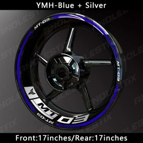 Reflective Motorcycle Wheel Sticker Rim Tape Decals Fits For YAMAHA MT03