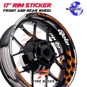 17'' White Wheel Rim Decals GP01 Kit For Kawasaki NINJA 650R 06-18 14 15 16 17