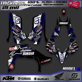 Yamaha YFZ 450R 450X Graphics Decal Kit 2014-2025 Stickers ATV Racing Style