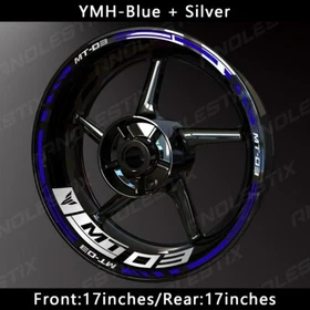 Reflective Motorcycle Wheel Sticker Rim Tape Decals Fits For YAMAHA MT03