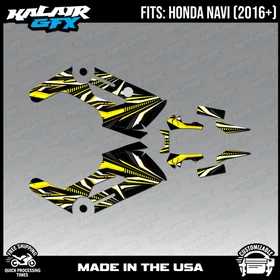 Graphics Kit for HONDA NAVI (2016-2023) Prime - YELLOW