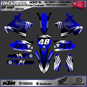 Graphics Kit for Yamaha YZ250 YZ125 (1996-2001) YZ 250 YZ 125