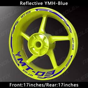 Reflective Motorcycle Wheel Sticker Rim Tape Decals FitsFor YAMAHA MT03