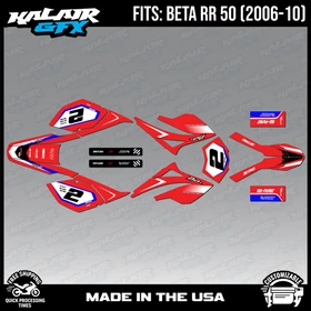 Graphics Kit for Beta RR50 (2006-2010) Flight Series - RED