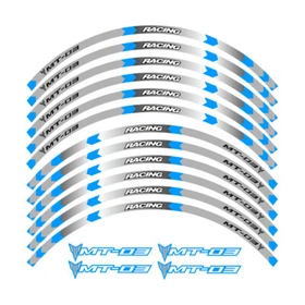 Motorcycle 17" Rim Wheel Sticker Reflective Stripe Tape For Yamaha MT-03 MT03