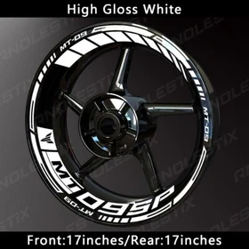 Reflective Motorcycle Wheel Sticker Rim Tape Decals Fits For YAMAHA MT09SP