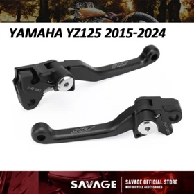 For YAMAHA 2001 2008 2015 2024 YZ125 Off-Road CNC Pivot Brake Clutch Lever Black