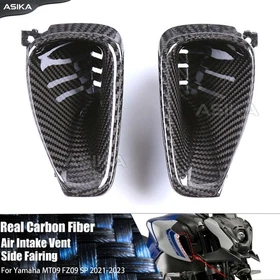 For Yamaha MT09 2021-2023 Real Carbon Fiber Fender Winglets Tank Swingarm Cover