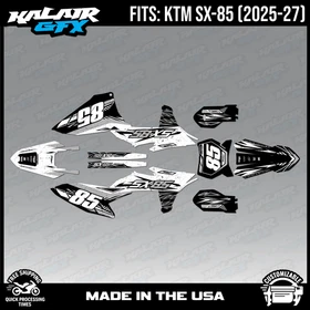 Graphics Kit for KTM 85SX SX85 (2025-2027) Guard-WHITE