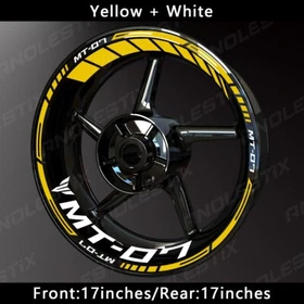 Reflective Motorcycle Wheel Sticker Rim Tape Decals Fits For YAMAHA MT07