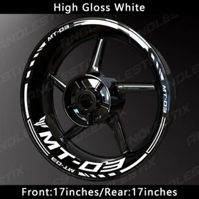 Reflective Motorcycle Wheel Sticker Rim Tape Decals Fits For YAMAHA MT03