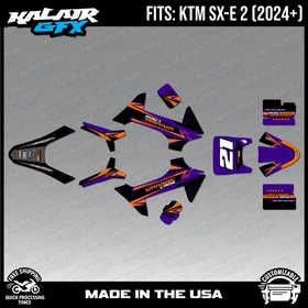 Graphics Kit for KTM Electric Mini SXE2 (2024+) OG Crew Series - Purple