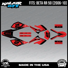 Graphics Kit for Beta RR50 (2006-2010) Razor Series - RED-SHIFT