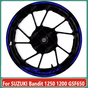 For SUZUKI Bandit 1250 1200 GSF650 Motorcycle Hub Stickers Reflective Rim Decal 