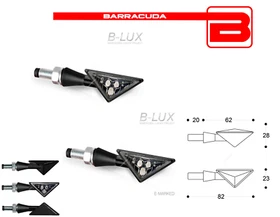 BARRACUDA LED ARROWS Z-LED B-LUX APPROVED for Honda XR 250 SM Dall'Ara