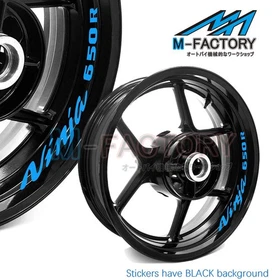Wheel Decal 17'' Rim Sticker Tape Set For Kawasaki NINJA 650R 2006-2018
