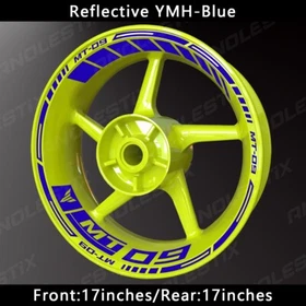 Reflective Motorcycle Wheel Sticker Rim Tape Decals Fits For YAMAHA MT09