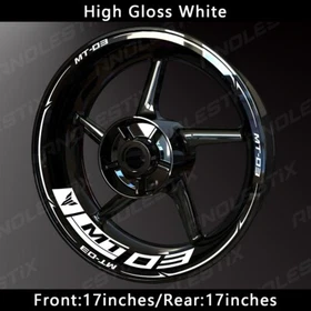 Reflective Motorcycle Wheel Sticker Rim Tape Decals Fits For YAMAHA MT03
