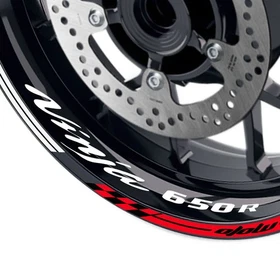 Rim Decor Sticker 17'' Wheel Tape For Kawasaki NINJA 650R 2006-2018 17