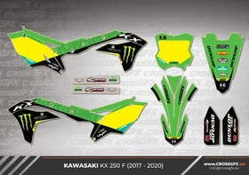 KAWASAKI Complete Graphics KX F KLX 65 85 110 112 125 140 150 230 250 300 450 R