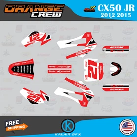Graphics Kit for Cobra CX50 JR (2012-2015) OG-CREW-red