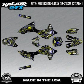 Graphics Kit for Suzuki DR-Z4S DR-Z4SM DRZ4SM 2025 2026 Core-YELLOW-SHIFT