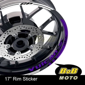 17" Purple Rim Wheel Decals Stickers AA02 For Kawasaki VULCAN S 650 15-20 18 19