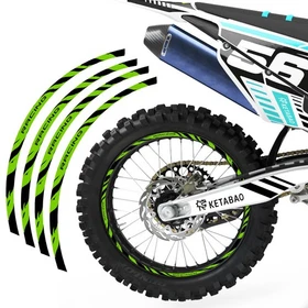 MX Dirt Bike Wheel Sticker For Kawasaki KX450 KX125 KX250 KX250F KX450F