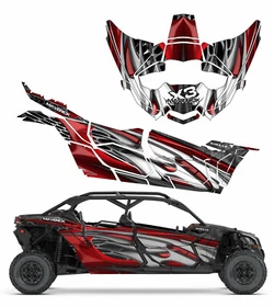 2017+ Can Am X3 Maverick MAC 4 Design Graphic Kit Wraps Decals Off Road 4x4