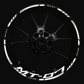 Wheel Hub Rim Decorative Decal Reflective Sticker For Yamaha MT-07 mt07