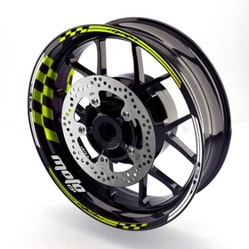 GP01 17" Motorcycle Rim Wheel Sticker Dark Green For Suzuki SV 650X 19 20