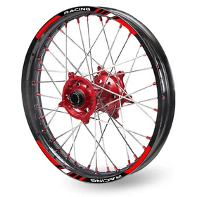 Red P01B MX Dirt Bike Rim Sticker 21" 18" For Honda XR 650L 93-09 08 07 06 05 04