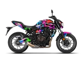 Complete Graphic Kit Decal Sticker "Purge" For Yamaha MT07 MT-07 2014-2023
