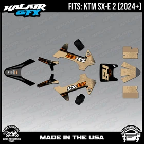 Graphics Kit for KTM Electric Mini SXE2 (2024+) Fatality - TAN
