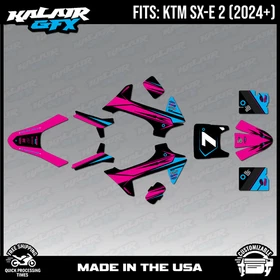 Graphics Kit for KTM Electric Mini SXE2 (2024+) Bash - MAGENTA